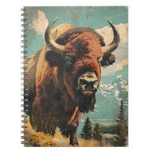 Cuaderno Ilustracion Vintage Bison
