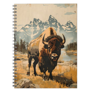 Cuaderno Ilustracion Vintage Bison