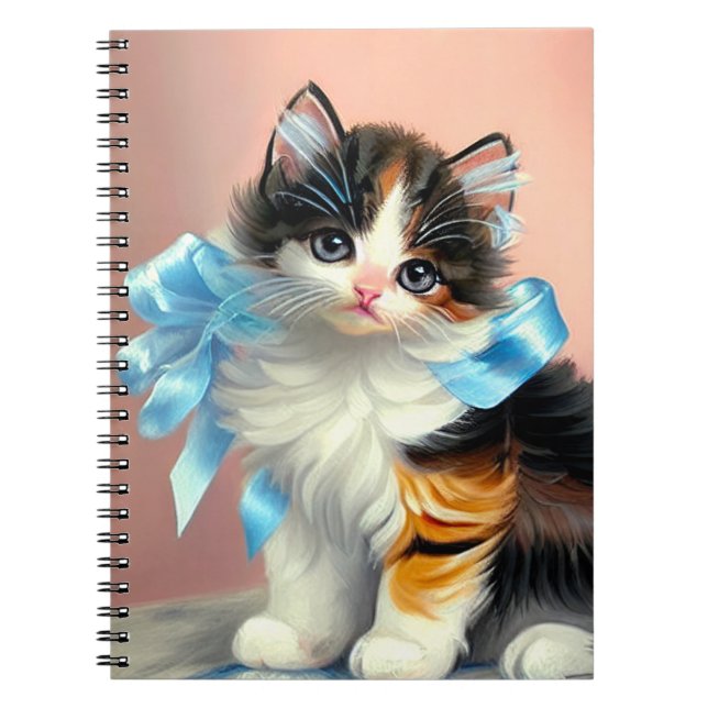 Cuaderno Ilustracion Vintage Calico Kitten (Frente)