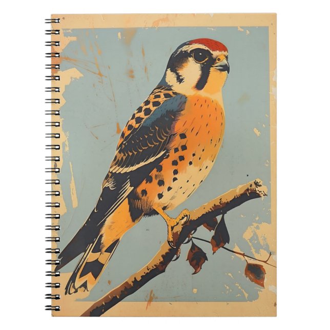 Cuaderno Ilustracion vintage de Kestrel (Frente)