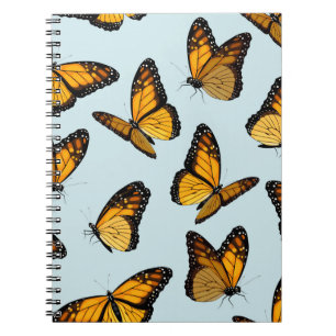 Cuaderno Ilustracion Vintage de las mariposas monarcas colo