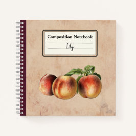 Cuaderno Ilustracion vintage de Peaches Comp Personalizado