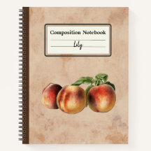 Ilustracion vintage de Peaches Comp Personalizado