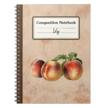 Ilustracion vintage de Peaches Comp Personalizado