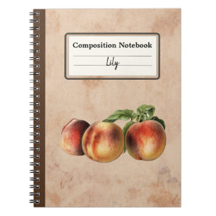 Cuaderno Ilustracion vintage de Peaches Comp Personalizado