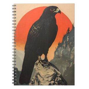 Cuaderno Ilustracion vintage del Halcón Negro