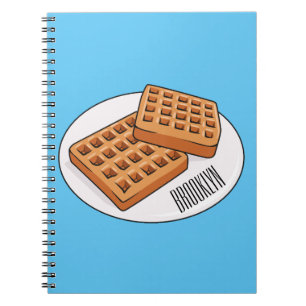 Cuaderno Ilustracion Waffle personalizado