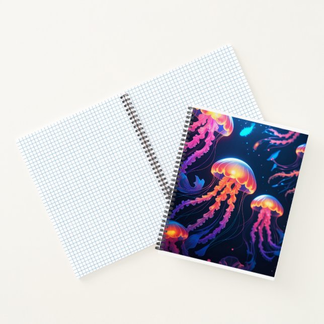 Cuaderno Ilustraciones de Animales Bioluminiscentes (Interior)