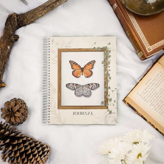 Cuaderno Ilustraciones de flores botánicas de mariposa de é (Subido por el creador)