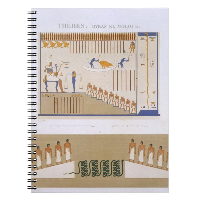Cuaderno Ilustraciones de frescos del EL Molouk de Byban, (Frente)