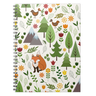 Cuaderno Ilustraciones escandinavos del estilo en el modelo