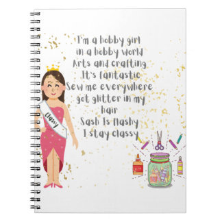 Cuaderno I'm a Hobby Girl in A Hobby World Notebook