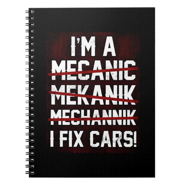 Cuaderno I'm A I Fix Cars Aircraft Mechanic Diesel Mechanic (Frente)