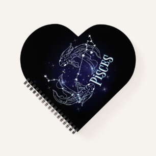 Cuaderno Im A Pisces Zodiac. Rótulo Pisces Zodiac De Moda