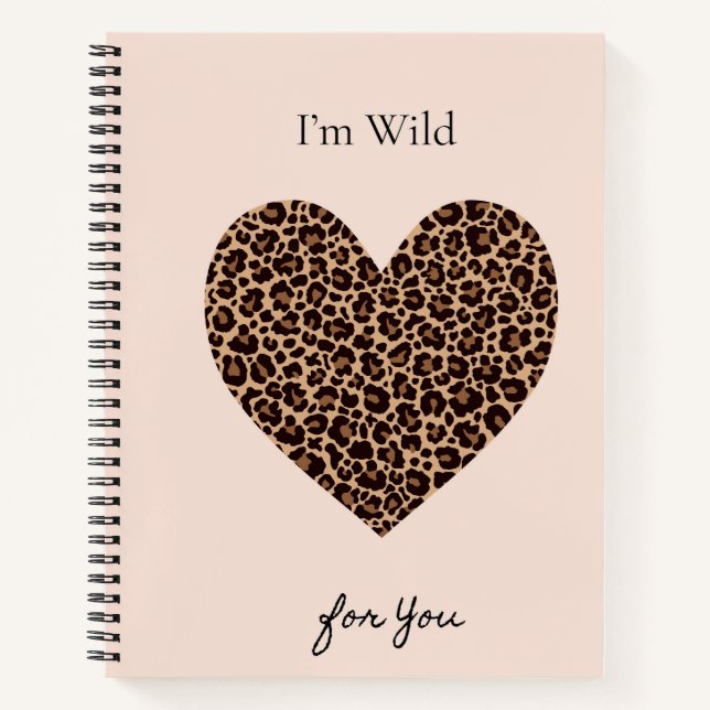 Cuaderno I'm Wild for You Valentine's Day Card (Anverso)