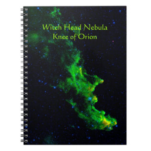 Cuaderno Imagen astronómica de Witch Head Nebula en el espa