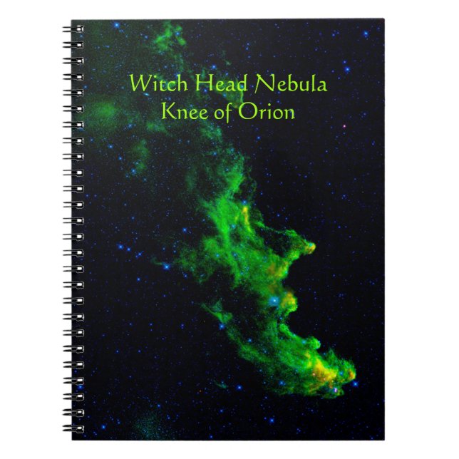 Cuaderno Imagen astronómica de Witch Head Nebula en el espa (Frente)
