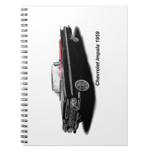Cuaderno Imagen clásica del coche para el portátil fotográf