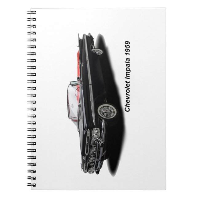 Cuaderno Imagen clásica del coche para el portátil fotográf (Frente)