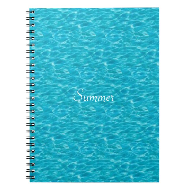 Cuaderno Imagen de agua turquesa (Frente)