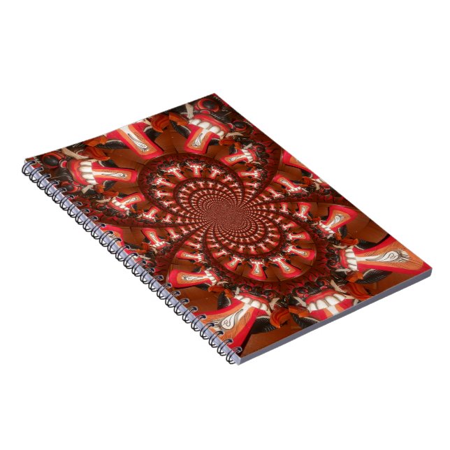 Cuaderno Imagen de arte de lengua Kaleidoscope Imprimir/Grá (Lado Derecho)