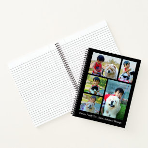Cuaderno Imagen de imagen moderna personalizada de 5 Collag