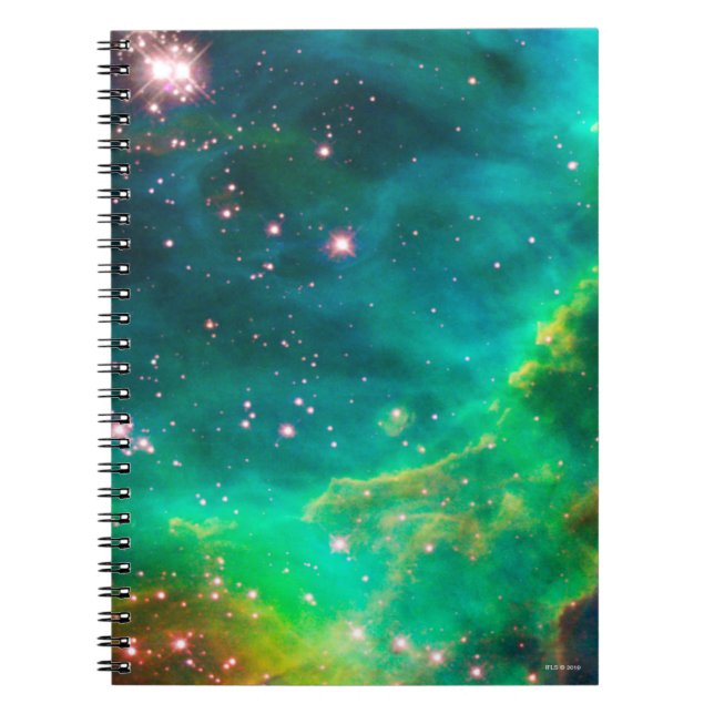 Cuaderno Imagen de la galaxia del cúmulo de estrellas de la (Frente)
