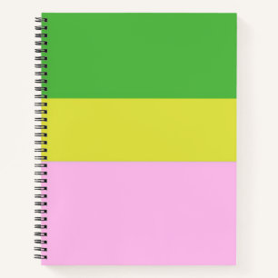 Cuaderno imagen de tres colores