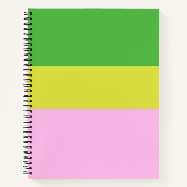 Cuaderno imagen de tres colores (Anverso)