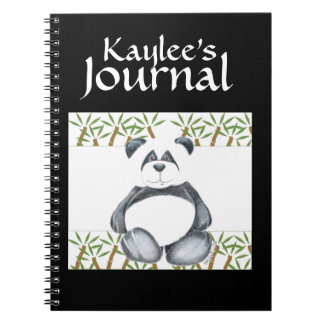 Cuaderno Imagen del oso de panda