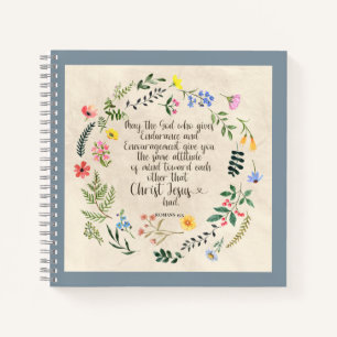 Cuaderno Imagen del versículo bíblico Romanos 15:5
