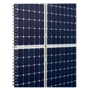 Cuaderno Imagen divertida de un panel de energía solar