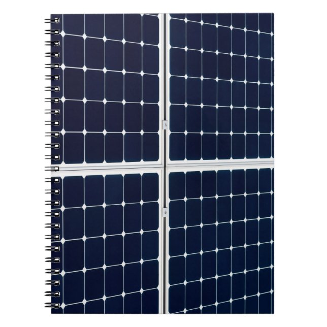 Cuaderno Imagen divertida de un panel de energía solar (Frente)
