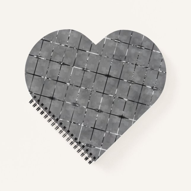 Cuaderno Imagen gris dividida en rectángulo, cable de brill (Anverso)