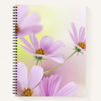 Cuaderno Imagen personalizada y acuarela de flor rosa