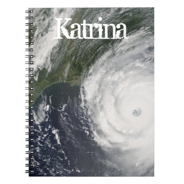 Cuaderno Imagen satelital del huracán Katrina, agosto de 20 (Frente)