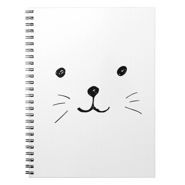 Cuaderno Imágenes de gato Personalizado dibujadas a mano ad (Frente)