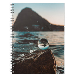 Cuaderno Imágenes oceánicas de arte de playa de escena Guay