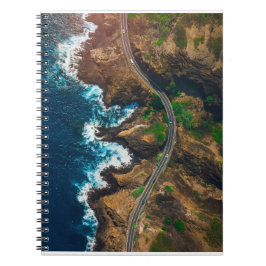 Cuaderno Imágenes oceánicas de arte de playa de escena Guay