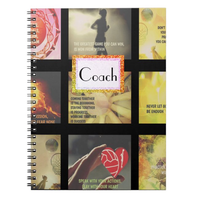 Cuaderno Imágenes y tema de motivación del Netball de los (Frente)