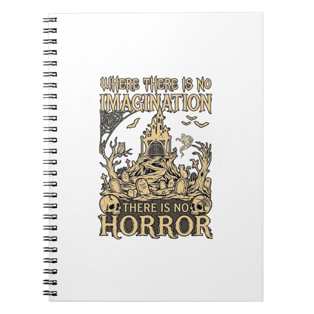 Cuaderno Imaginación Horror Halloween Casa Embrujada Cement (Frente)