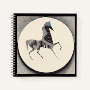 Cuaderno imprenta de caballos de juego