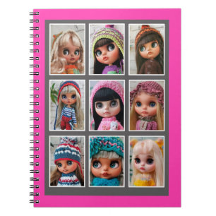 Cuaderno impresión acrílica de fotos de muñecas blythe