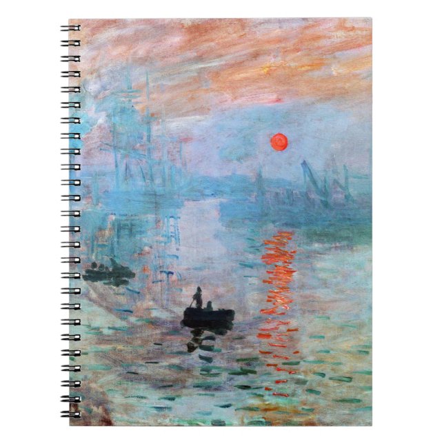 Cuaderno Impresión, amanecer de Claude Monet (Frente)