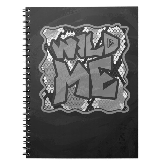 Cuaderno Impresión amarilla y dorada de serpientes (Frente)