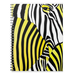 Cuaderno Impresión animal de rayas de cebra