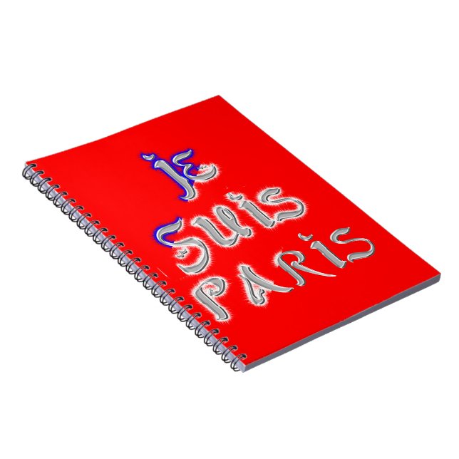 Cuaderno Impresión artística de Je Suis Paris (Lado Derecho)