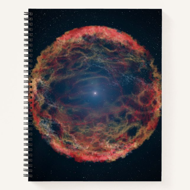 Cuaderno Impresión artística de Supernova 1993j. (Anverso)
