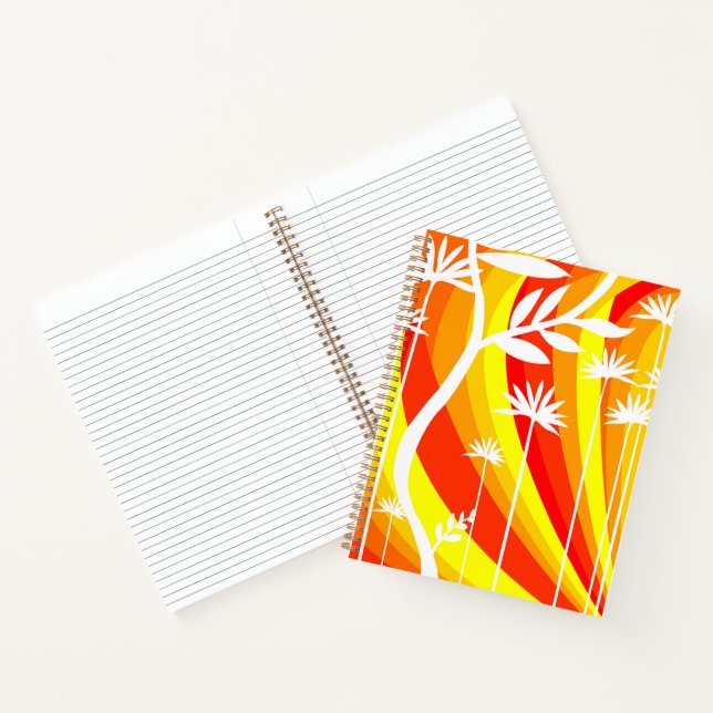 Cuaderno Impresión botánica naranja y amarilla (Interior)