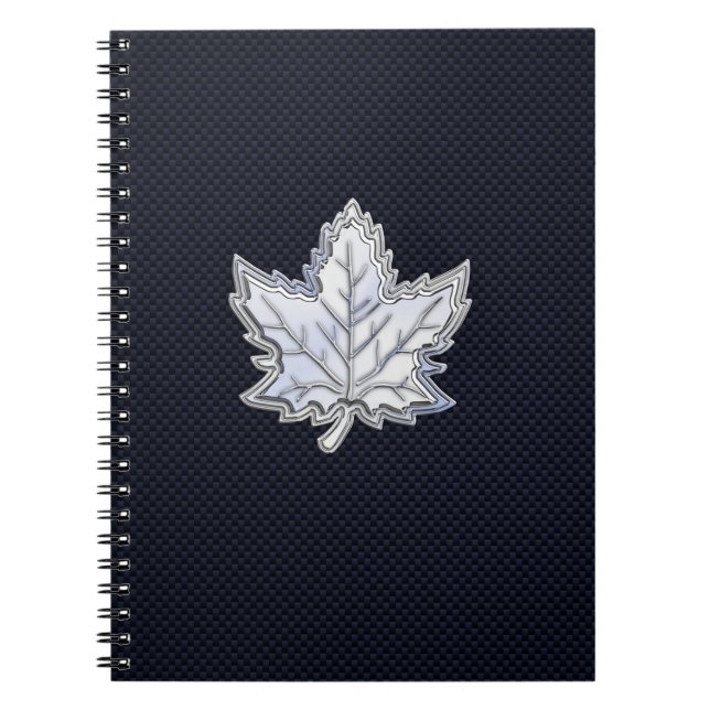 Cuaderno Impresión cromada de fibra de carbono de hoja de a (Frente)